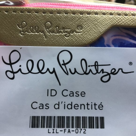 New in package Lilly Pulitzer ID case with keyring holder and zipper - Picture 5 of 5